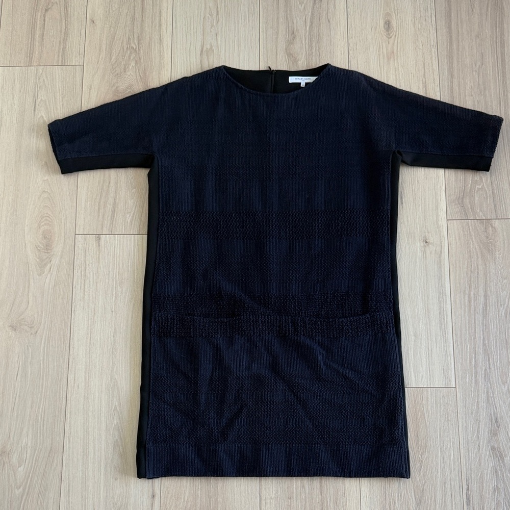 Gerard Darel Navy Textured Dress